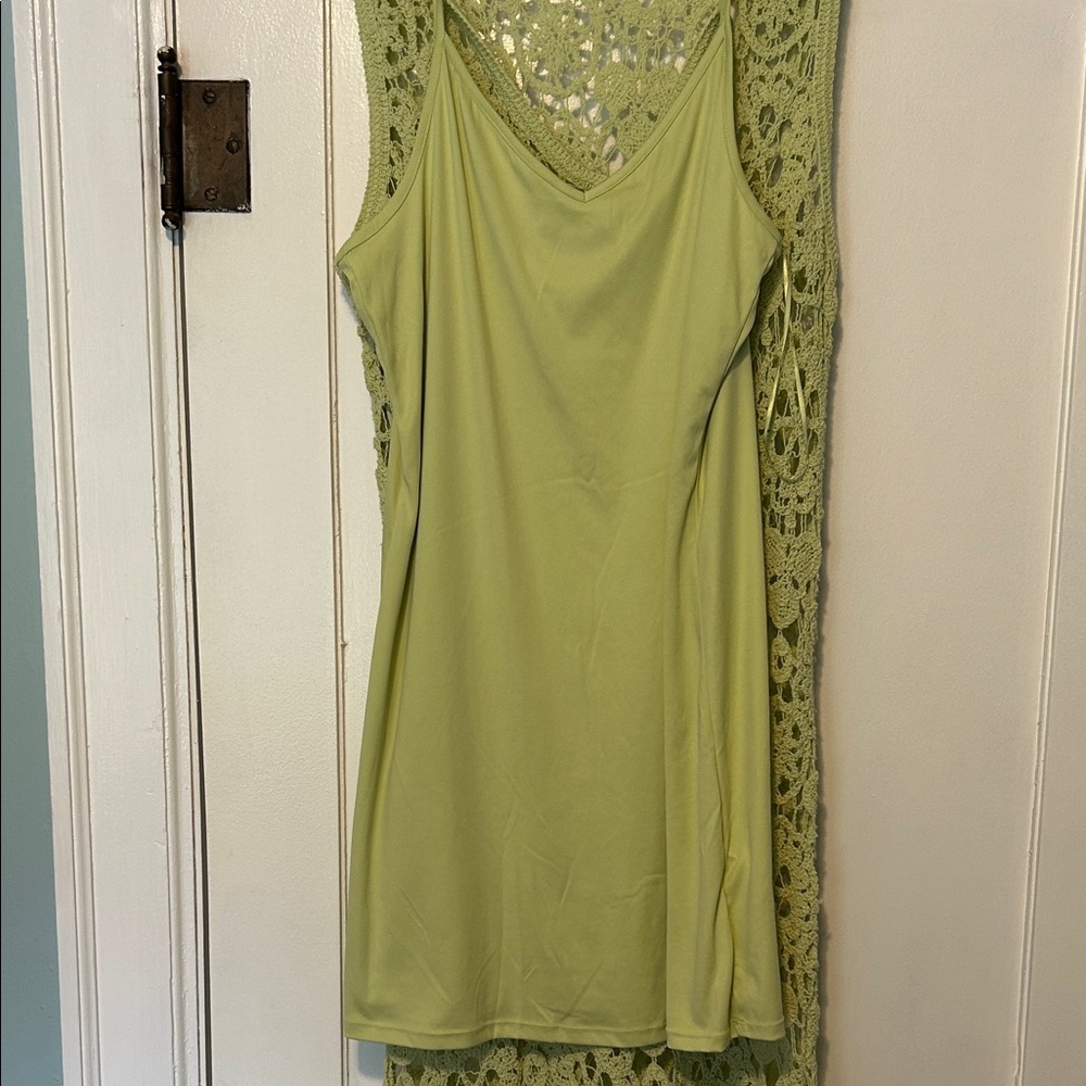 House of Harlow 1960 Light Green Crochet Maxi Dress - Picture 10 of 11